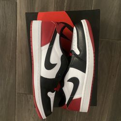Jordan Retro 1 Low Black Toe New