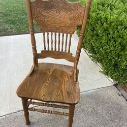 oak chair  from the 80s