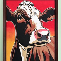 Cow Acrylic Painting