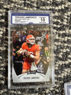 Trevor Lawrence rookie Jacksonville Jaguars gem mint 10 graded slab Clemson