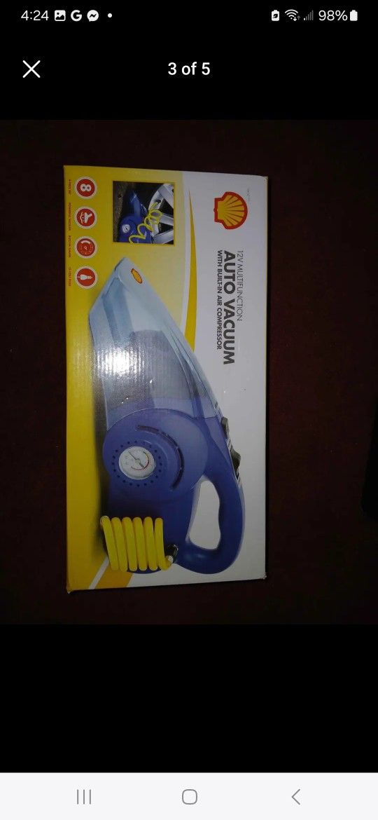 Car Vacuum And Tire and Air Compressor Shell 12v New