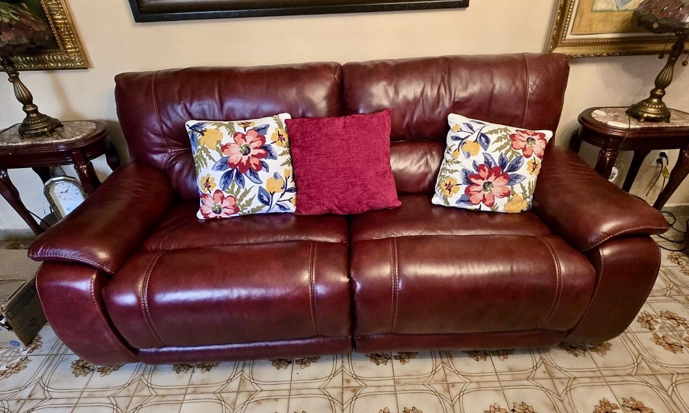 Reclining Leather Loveseat