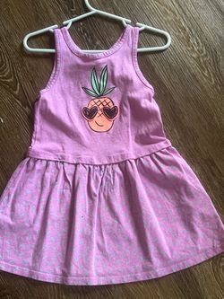 Circo Toddler Girl Pineapple Dress Size 3T - Pink Summer Dress