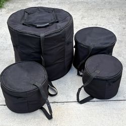 Drum set cases  10” 12” 14” 22” tom bass drum