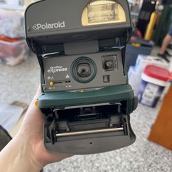 Vintage Green Polaroid One Step Express 600 Camera