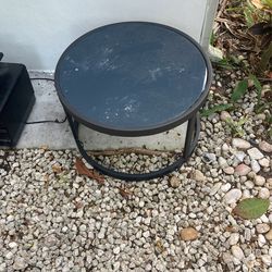 Round Glass Top Table