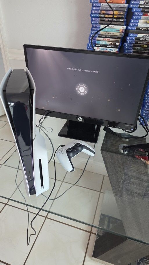 Ps5 Slim 1tb CON SU CONTROL ORIGINAL Y SUS CABLES