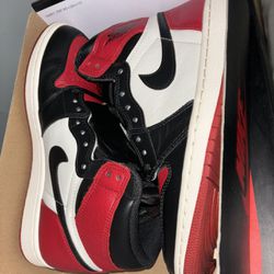 Jordan 1 Bred Toe Size 8 Brand New Wore Once
