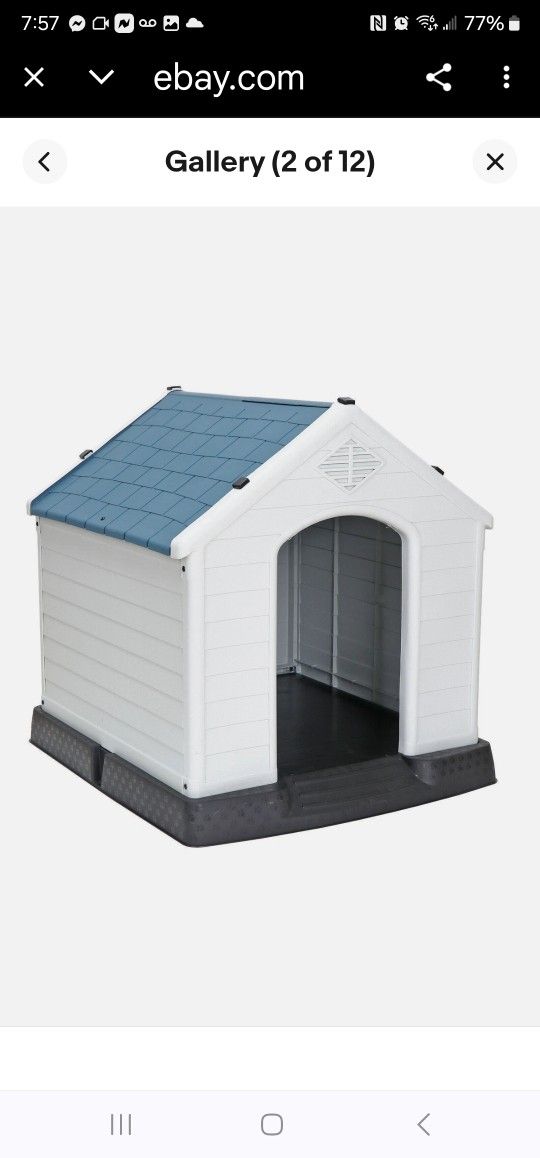 Large Insulated Waterproof Pet Shelter Or Kennel Plastic 36-in Wide 30-in Tall Put Together Excellent Condition