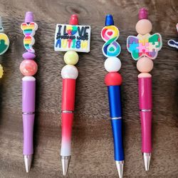 Autism Awareness Beaded Pens