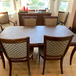 Elegant Dining Room Table With 8 Chairs