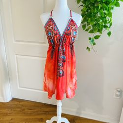 Women Ladies Boho Floral Midi Dress Cocktail Party Evening Summer Beach Sundress one size 