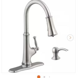 Brand New Glacier Bay Touchless Kitchen Faucet with LED Light + Soap Dispenser