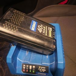 2 Kobalt Chargers And 2 Batteries 