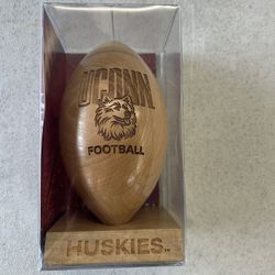 Uconn Laser Engraved Football