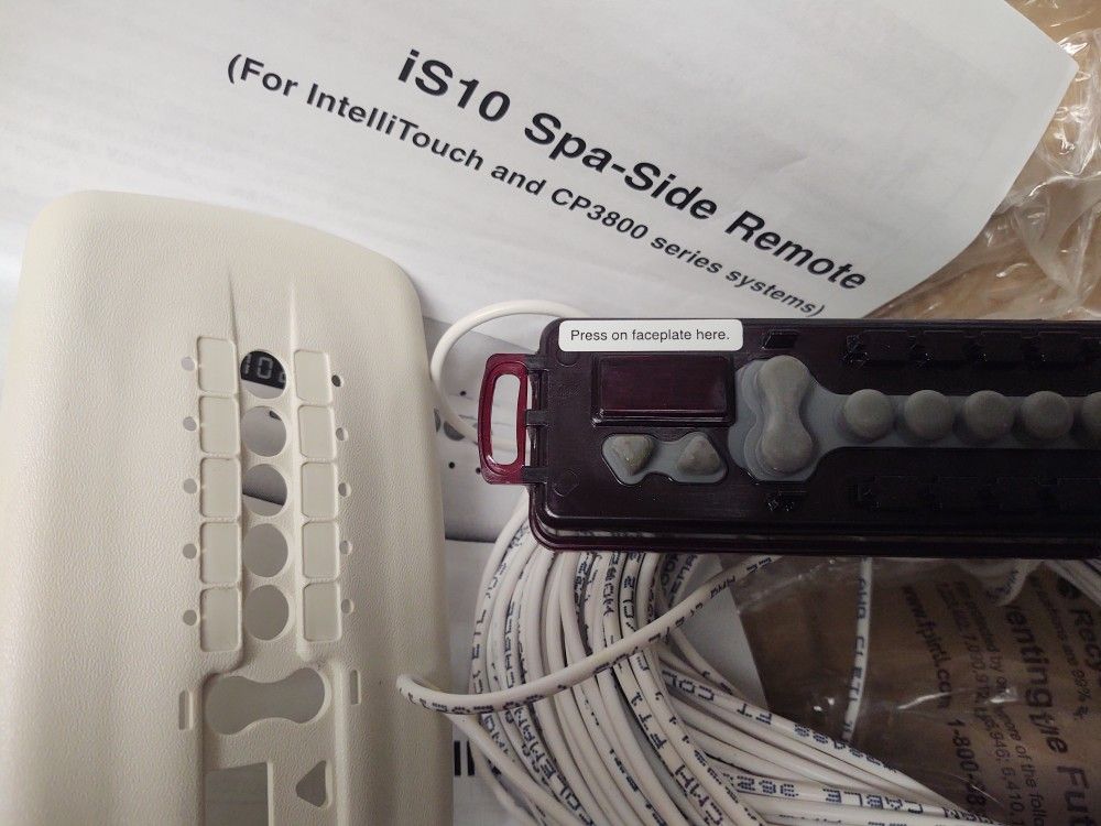 Pentair iS10 Spa Side Remote - 150" CABLE New Old Store Stock FACEPLATE INCLUDED