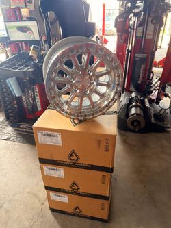New 17x9 Wheels - Fits Tacoma, 4Runner, Silverado, Sierra - Set of 4 - Gloss Silver Machined - $39 Down