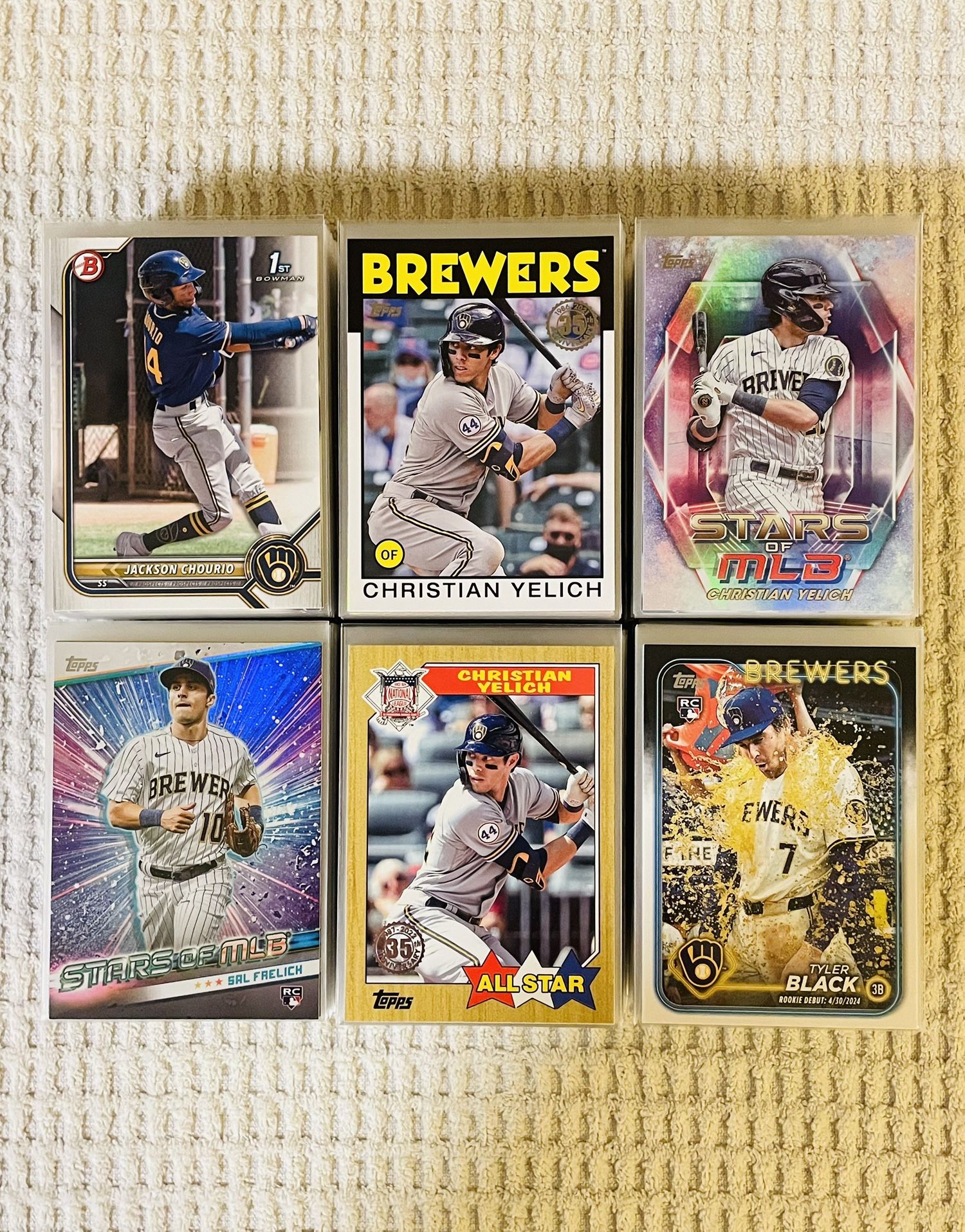 Milwaukee Brewers 390 Card Baseball Lot!