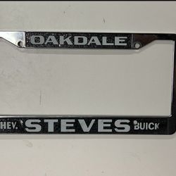 classic metal license plate frame 