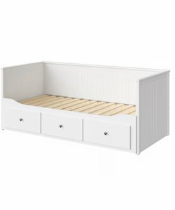 HEMNES Daybed frame with 3 drawers, white, Twin