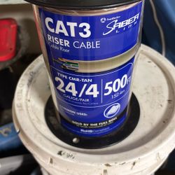 New Roll Cat 3 Riser Cable/ 500 Ft