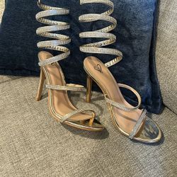 Gold heels