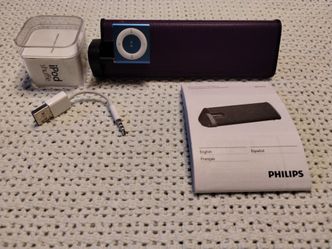 Apple iPod Shuffle and Phillips Portable speaker