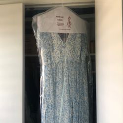 Hannah Empire dress - Birdy grey