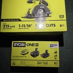 Ryobi Table Saw And 2 Batteries With Charger
