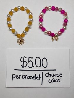 New 6” Custom Handmade Charm Bracelets by Bella Designs