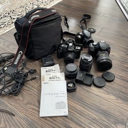 Camera Lot With Lenses