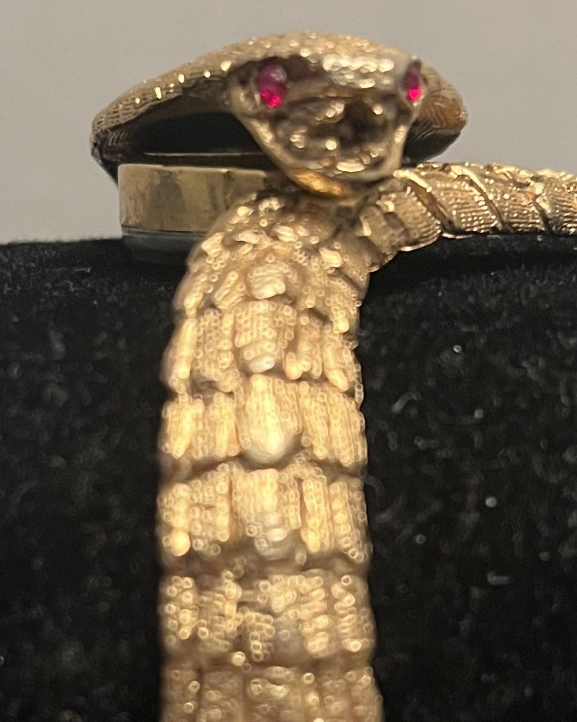 JL PILGRIM cobra Gold Tone Watch Wristlet 