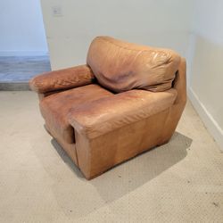 Oversized Leather Chair