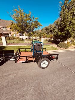 Carson Single Axle Utility Trailer with Wood Deck