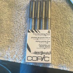 4 Pitt Artist And 4 Fine Nib Inking Pens