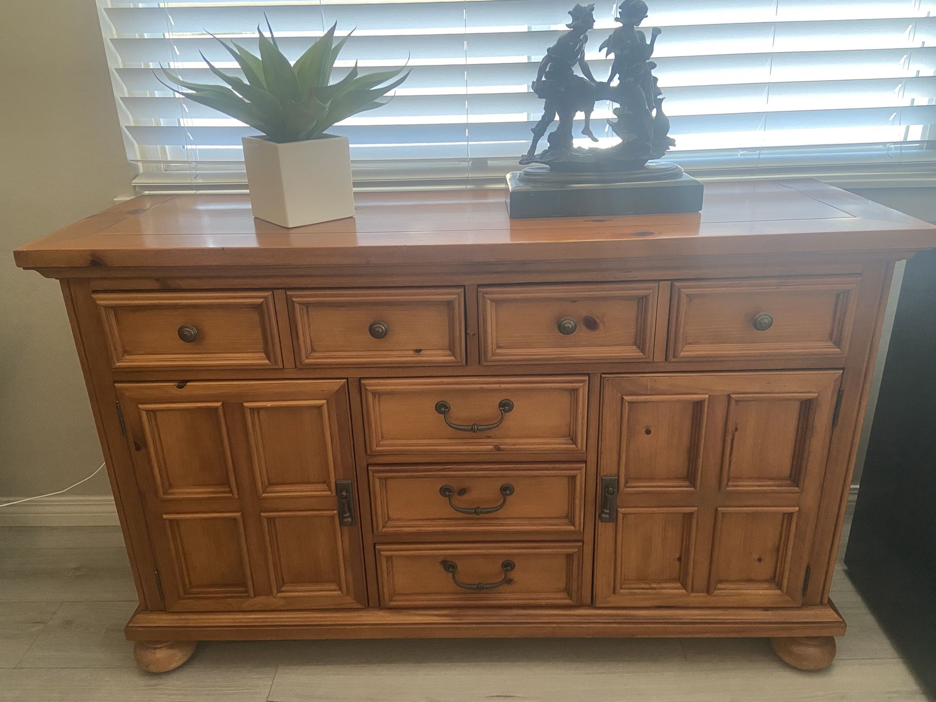 Solid Wood Buffet Cabinet GREAT CONDITION!