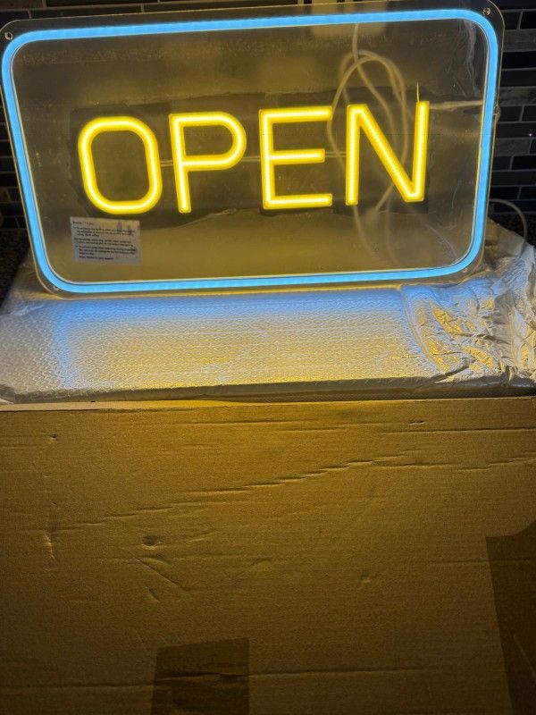 Open Signs for Business, LED Neon Open Sign, 16"x 9"