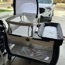 Used Bassinet, Changing Table, & Napper Set