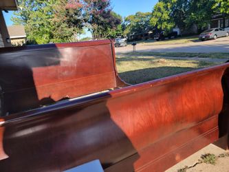 King Cherry Wood Sleigh Bed Frame