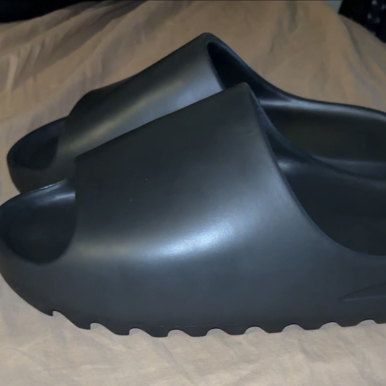 Adidas Black Yeezy Slides (Size 12)