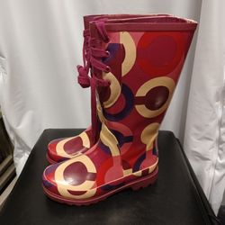 WOMENS COACH RAIN BOOTS