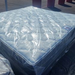 Brand New King Size Pillowtop Mattress And Box Spring Free Delivery Depends On Location 