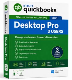 QuickBooks Desktop Pro 2021 3 User