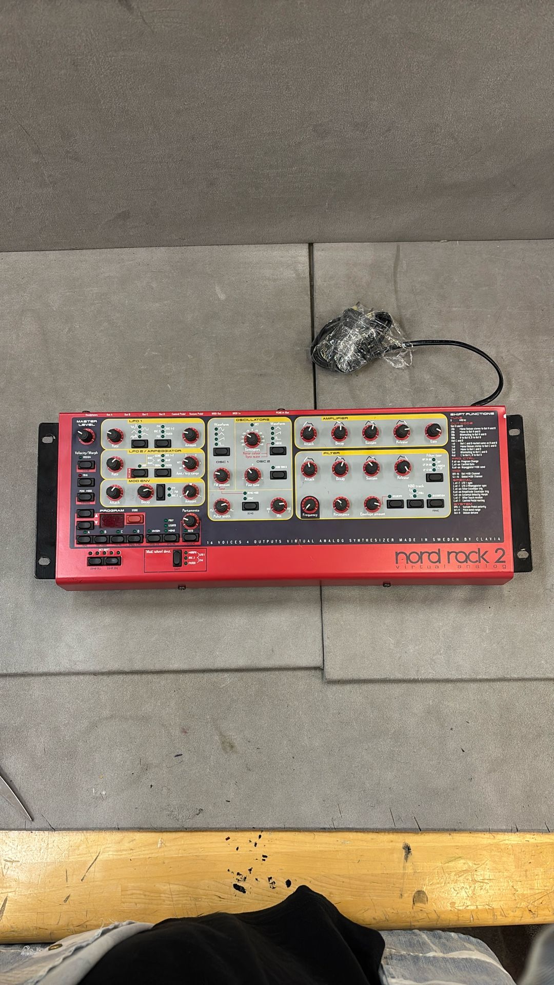 Nord Rack 2 Virtual Analog Synthesizer W/ Cords