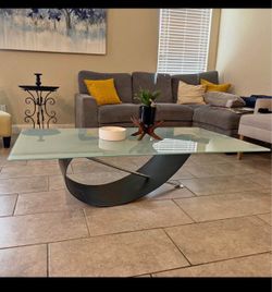 glass coffee table