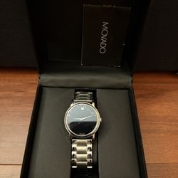 Movado Silver Watch 