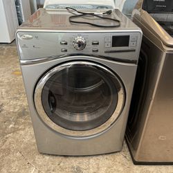 Whirlpool Duet Front Load Gas Dryer Silver