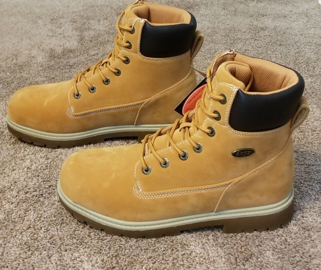 PENDING*NWT*Men's WORK/CASUAL SLIP RESISTANT Boots. Work/casual. Wheat Lace Ups -Men's: 9, 10, 10.5