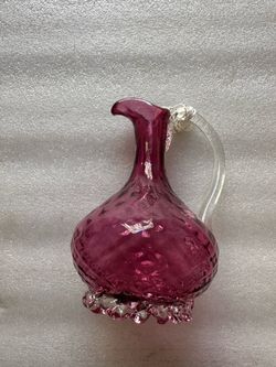 Vintage Cranberry colored glass
