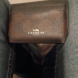 Coach Slim Leather Card Holder